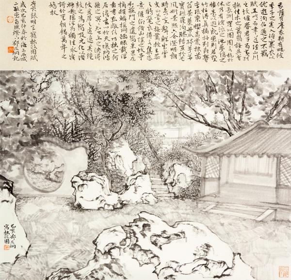 "居然城市间"展览亮相!52幅绘画精品述说苏州园林之美