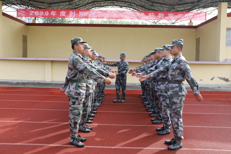 射阳县预定新兵末入军营先"当兵"