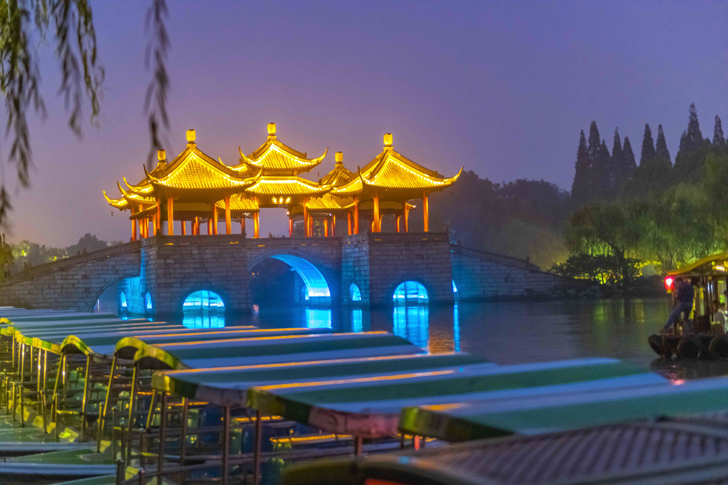 五亭桥扬州著名景点高清摄影大图-千库网