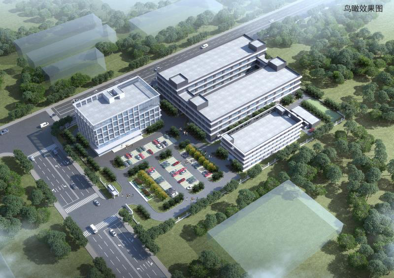 捷希5G通信测试设备总部及研发制造基地鸟瞰效果图
